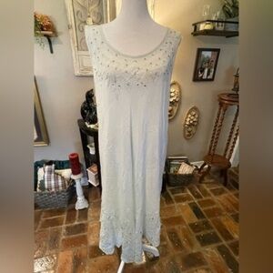CW Classics light blue loungewear beach dress swimsuit cover up.